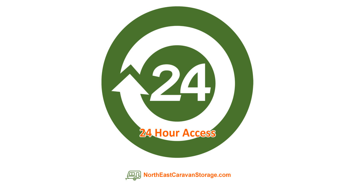 24 Hour Access to your Securely Stored Caravan or Motorhome